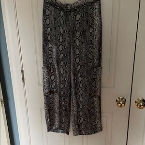 Michael Kors satin Snake Print Women's Pants size xs